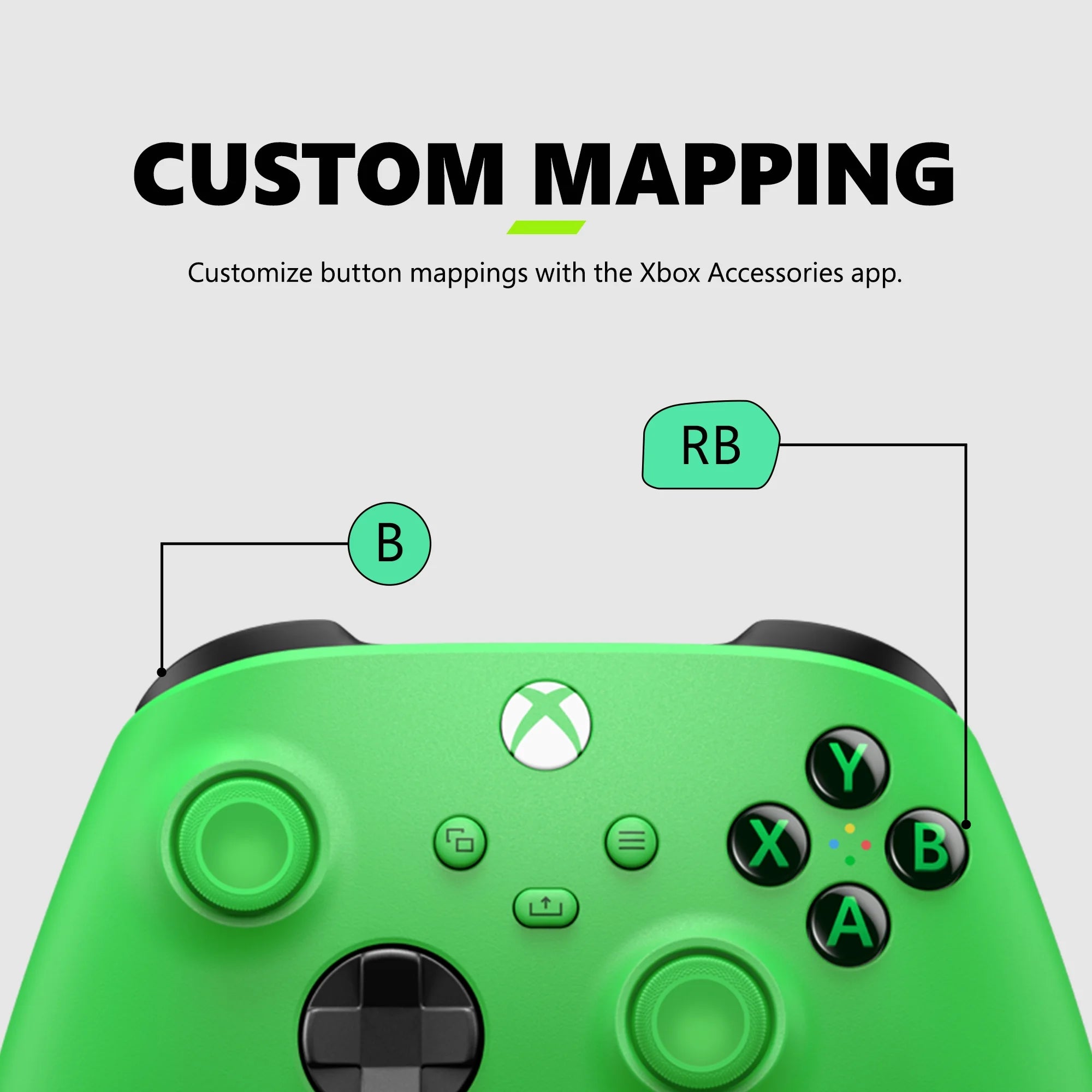 Microsoft  Wireless Controller - Velocity Green – for  Series X|S,  One, Pcs, and Cloud-Enabled Devices