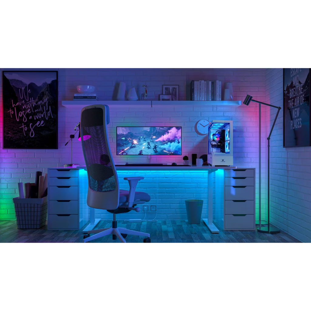Gaming PC Computer Desktop Intel I7 Xeon E5 3.20Ghz Radeon RX580 8GB RAM 16GB SSD 512GB+HDD 1TB Wifi6 BT5.4 ARGB Fan X9 Windows 11 Gaming Computer Tower for Gamer,Streaming