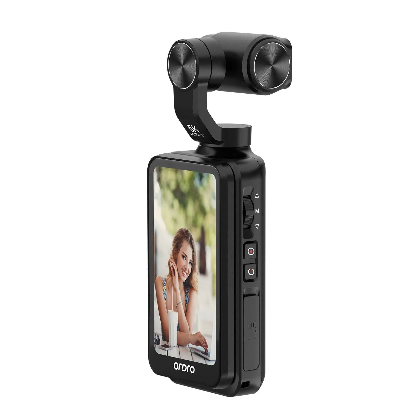 M5 Vlog Action Pocket Camera 5K 3-Axis Anti-Shake Digital Video Camcorder 3.5" Screen Face Tracking IR Night Vison