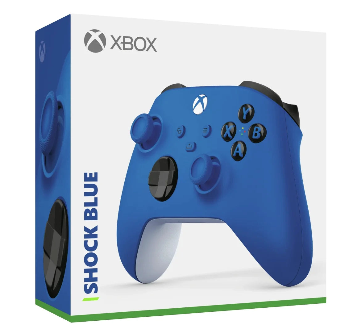 Microsoft  Wireless Controller - Shock Blue – for  Series X|S,  One, Pcs, and Cloud-Enabled Devices