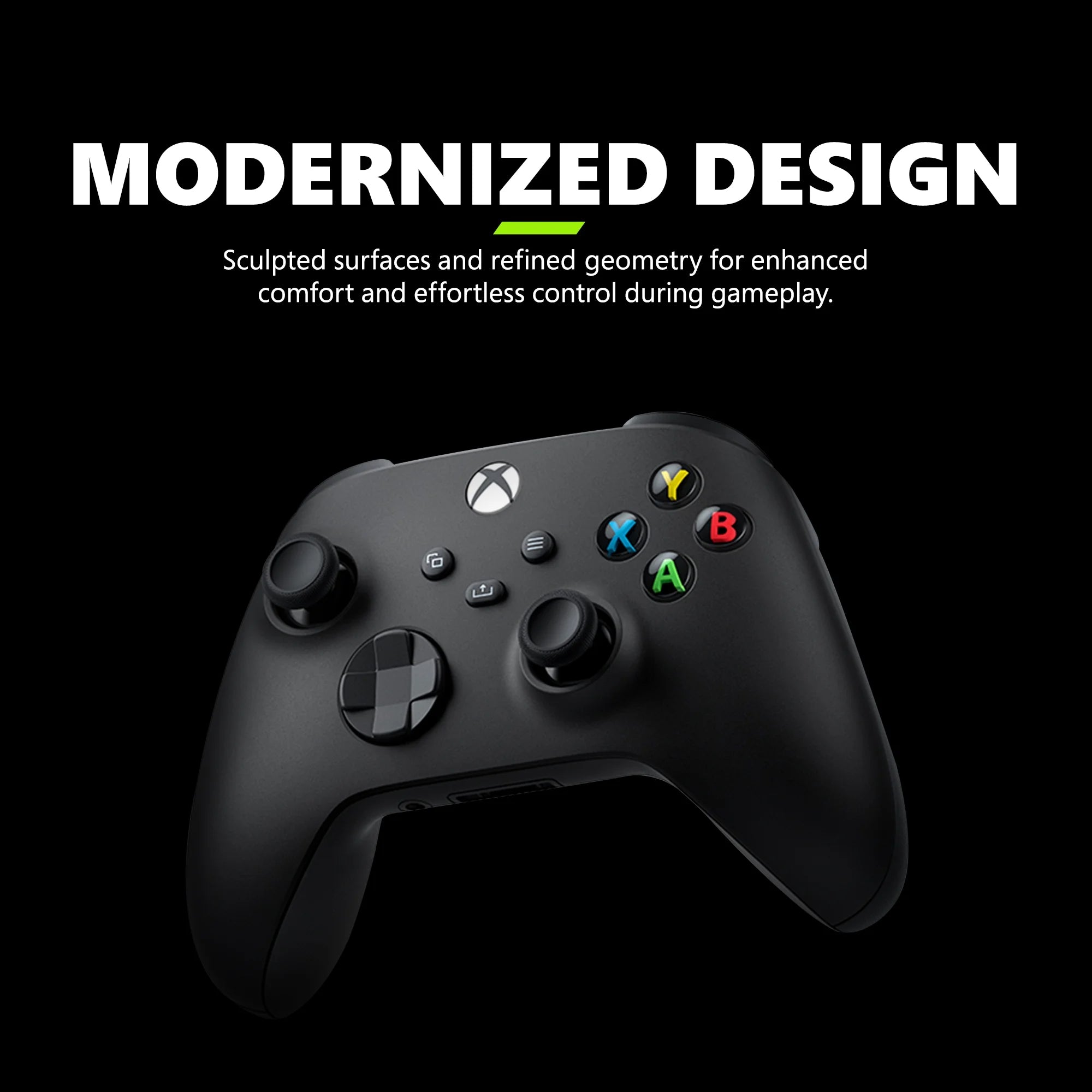Microsoft  Wireless Controller - Carbon Black – for  Series X|S,  One, Pcs, and Cloud-Enabled Devices