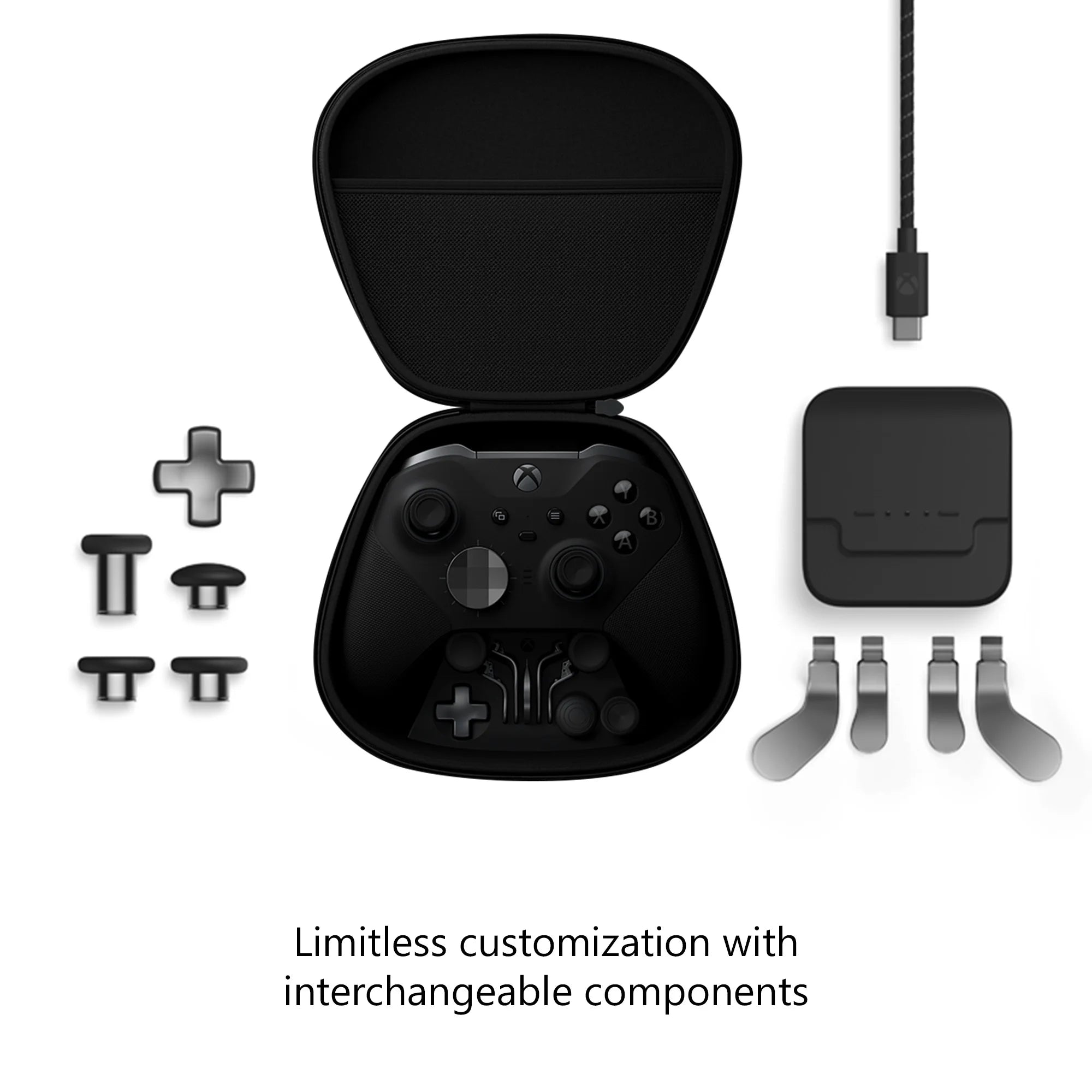 Microsoft Elite Series 2 Wireless Controller for  One, Black FST-00001, 1, 1, 1