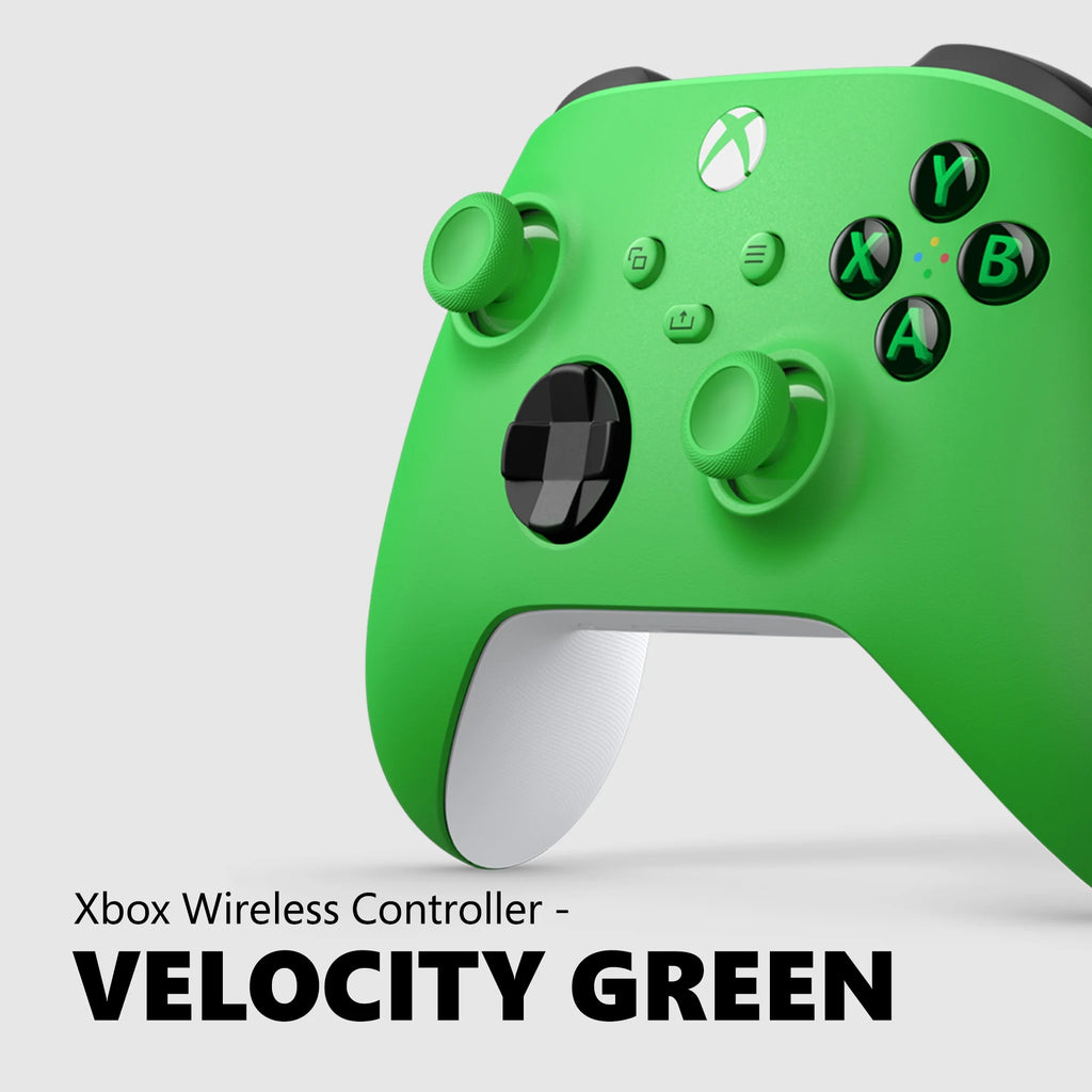 Microsoft  Wireless Controller - Velocity Green – for  Series X|S,  One, Pcs, and Cloud-Enabled Devices