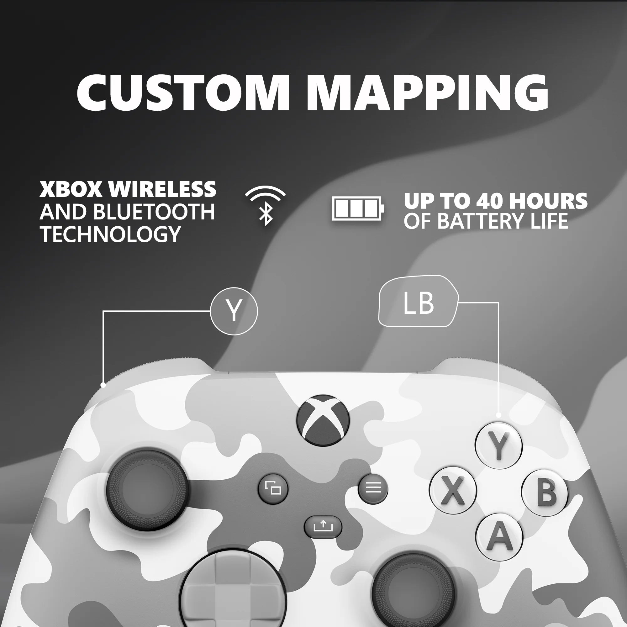 Microsoft  Wireless Controller - Arctic Camo – for  Series X|S,  One, Pcs, and Cloud-Enabled Devices