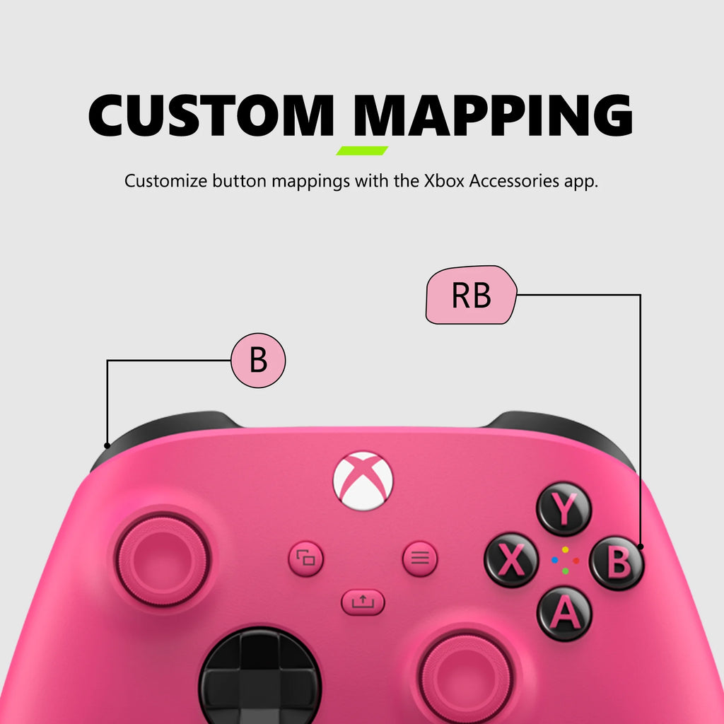 Microsoft  Wireless Controller - Deep Pink – for  Series X|S,  One, Pcs, and Cloud-Enabled Devices