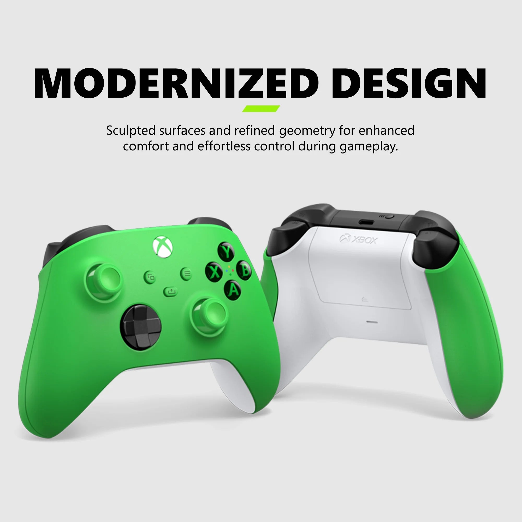 Microsoft  Wireless Controller - Velocity Green – for  Series X|S,  One, Pcs, and Cloud-Enabled Devices