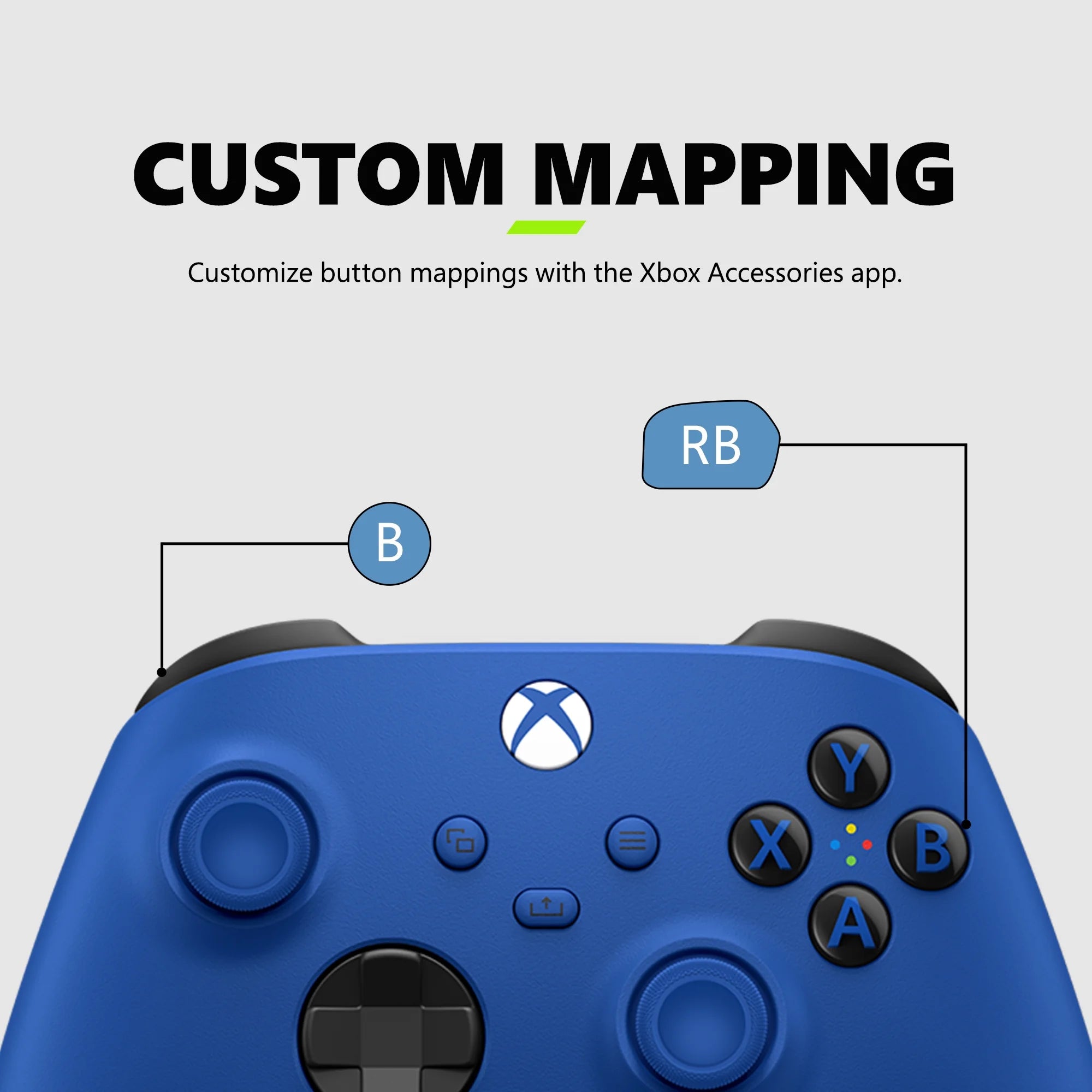 Microsoft  Wireless Controller - Shock Blue – for  Series X|S,  One, Pcs, and Cloud-Enabled Devices