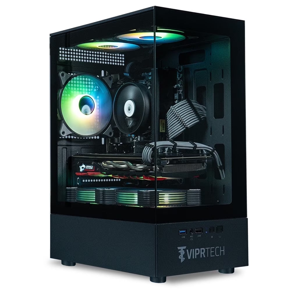Stryker 1.0 Gaming PC - AMD Ryzen 7 (4.1Ghz), AMD RX 580 8GB, 16GB DDR4, 512GB SSD, Black