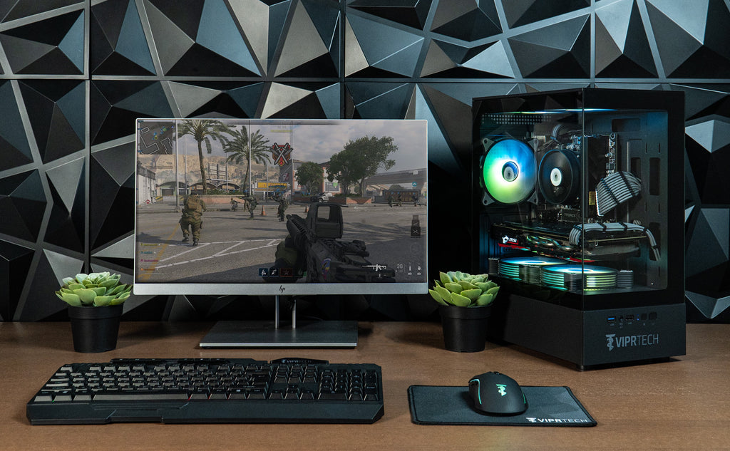 Stryker 1.0 Gaming PC - AMD Ryzen 7 (4.1Ghz), AMD RX 580 8GB, 16GB DDR4, 512GB SSD, Black