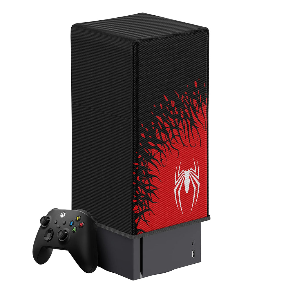 Custom Spider Console Dust Cover Case for Xbox Series X Dust Protector Water Proof for Xbox Thick Fabric Easy Access Cable Port