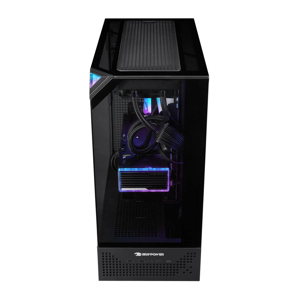 Element Pro Black Gaming PC Desktop Computer Intel I9 14900KF, NVIDIA Geforce RTX 5070 12GB, 32GB RAM, 2TB SSD, Windows 11 EPBI9N5701