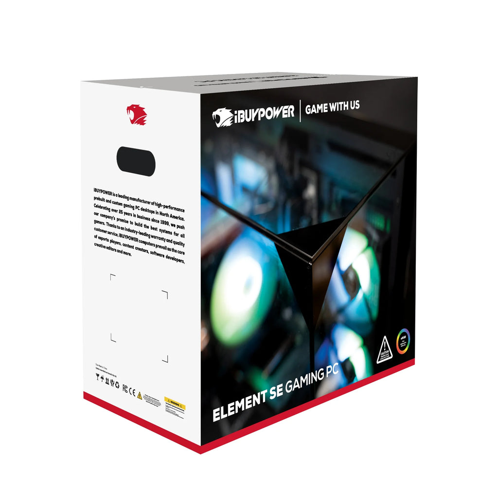 Element SE ESA7R77XT01 Gaming PC Desktop - AMD Ryzen 7 8700F, AMD Radeon RX 7700 XT 12GB, 32GB DDR5 5200Mhz RAM, 1TB Nvme SSD, Windows 11 Home